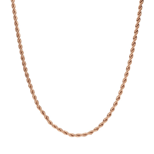 CLASSIC TWISTED NECKLACE ROSE GOLD