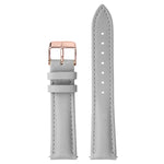 GREY LEATHER STRAP ROSE GOLD