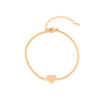 HEART BRACELET 18K GOLD PLATED