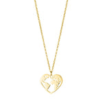 'LOVE THE WORLD' NECKLACE 18K GOLD PLATED