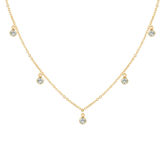 'MAGIC DROP' CHOKER 18K GOLD PLATED
