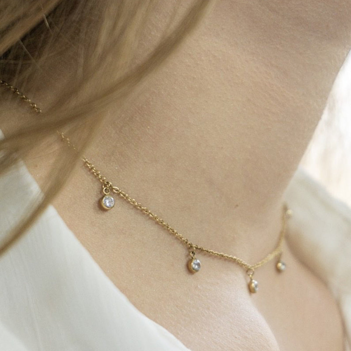 'MAGIC DROP' CHOKER 18K GOLD PLATED