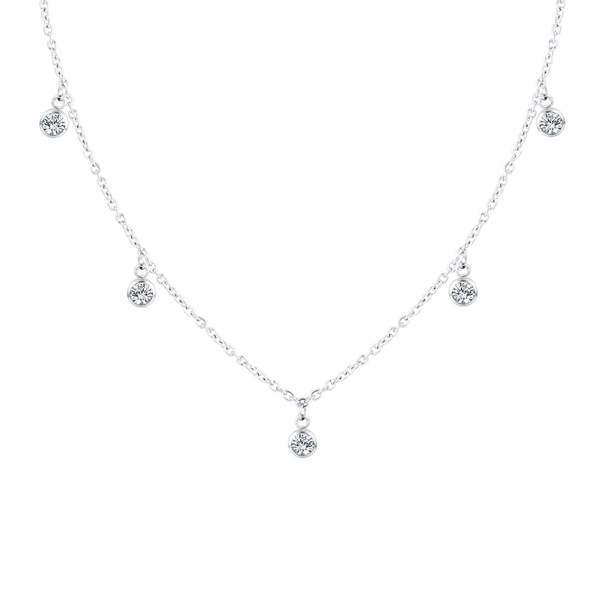 'MAGIC DROP' CHOKER SILVER