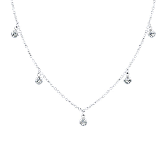 'MAGIC DROP' CHOKER SILVER