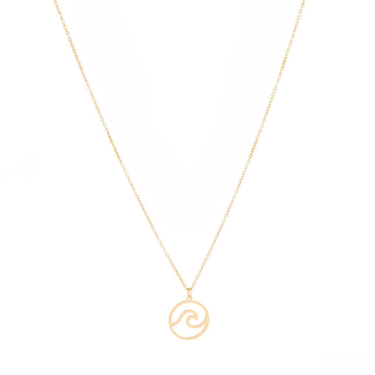 WAVE NECKLACE 18K GOLD PLATED