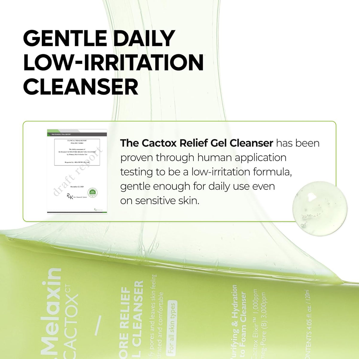 Dr.Melaxin Cactox Pore Relief Gel Cleanser 120 ml