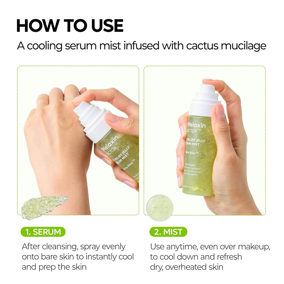 Dr.Melaxin Cactox Pore Relief Jelly Serum Mist 80 ml
