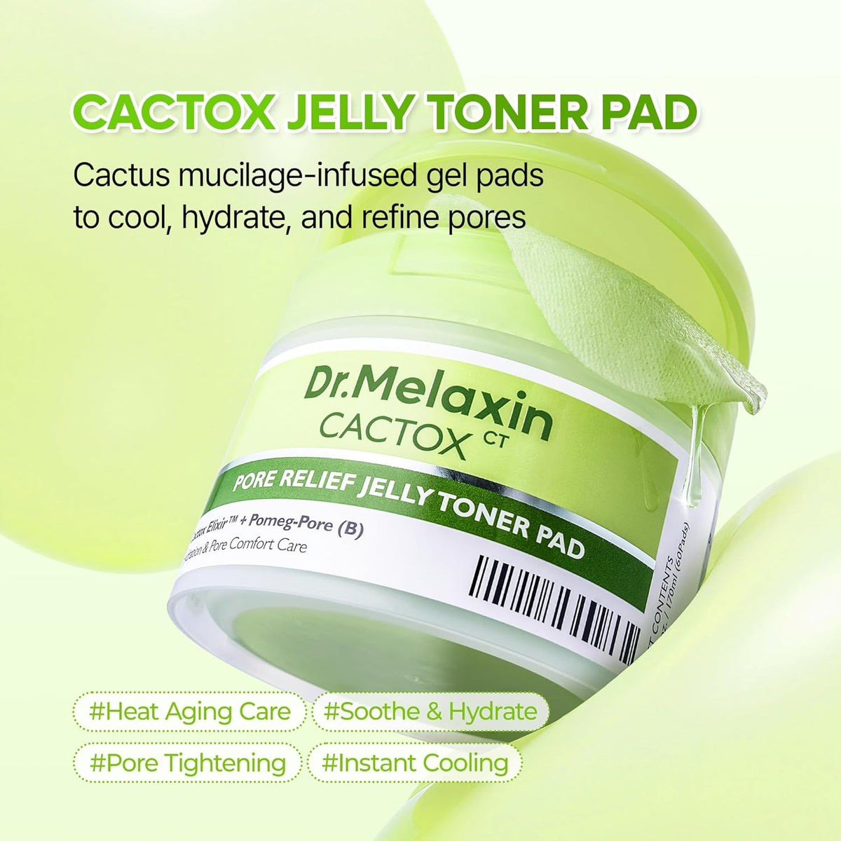 Dr.Melaxin Cactox Pore Relief Jelly Toner Pad 170 ml