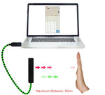 PCsensor USB 2.0 Kabel 2 m Typ A Stecker zu Photoelektrischer Licht Bewegung Sensor in Schwarz