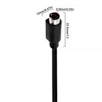 S-Video Kabel 1,8 m – Mini-DIN 4-polig Stecker auf Stecker – Schwarz | System-S