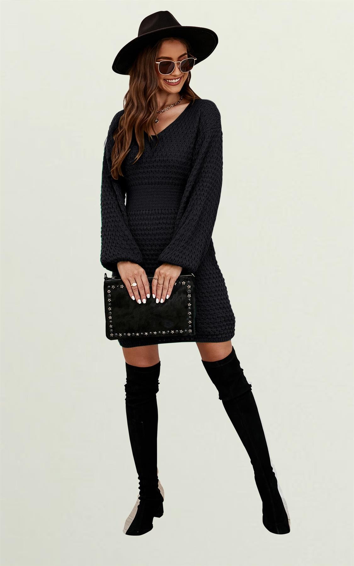Jumper Mini Drees In Black