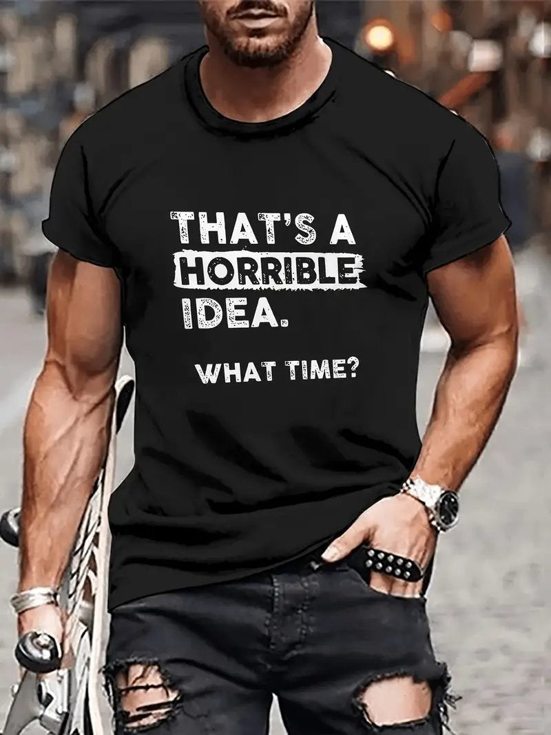 Sport Lässige Herrenkleidung Cartoon Anime Rundhals-T-Shirt