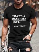 Sport Lässige Herrenkleidung Cartoon Anime Rundhals-T-Shirt