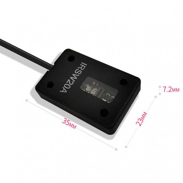 PCsensor USB 2.0 Kabel 2 m Typ A Stecker zu Photoelektrischer Licht Bewegung Sensor in Schwarz
