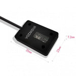 PCsensor USB 2.0 Kabel 2 m Typ A Stecker zu Photoelektrischer Licht Bewegung Sensor in Schwarz