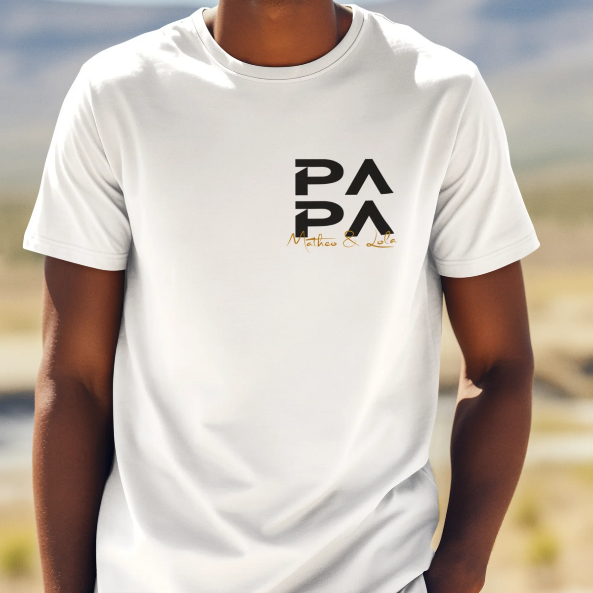 PAPA T-Shirt MINIMAL personalisiert