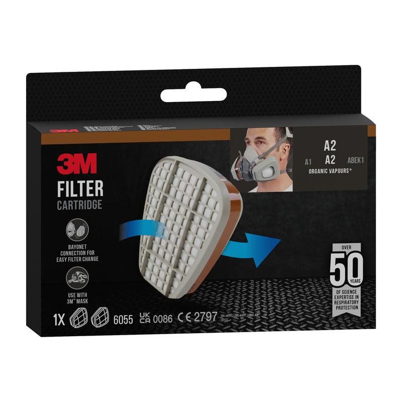 3M™ Filterpatrone 6055, A2 Organische Dämpfe
