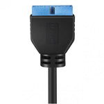 USB-C Type-E (Key-A) auf 20-Pin Mainboard-Adapterkabel – 30 cm | System-S