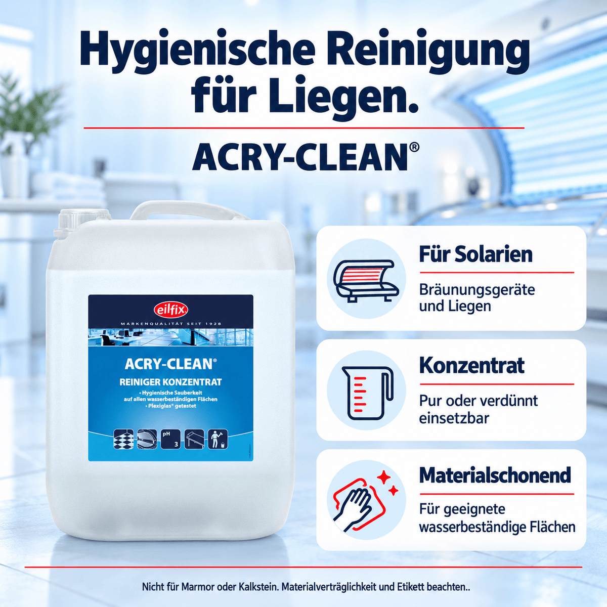 EILFIX ACRY CLEAN Solarienreiniger Konzentrat