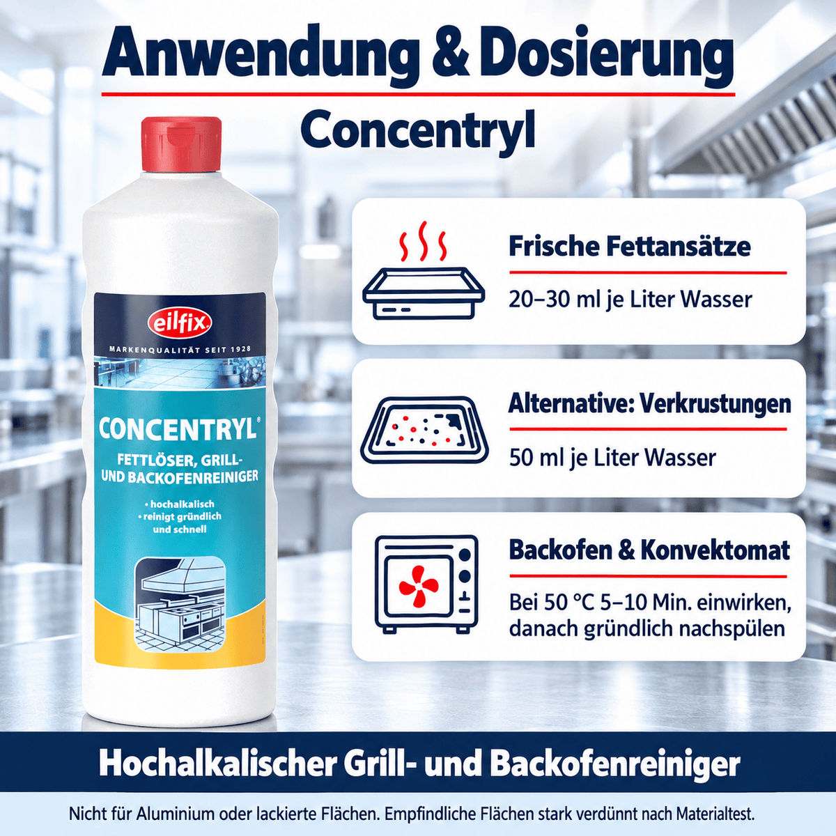 EILFIX Concentryl Fettlöser Grill und Backofenreiniger