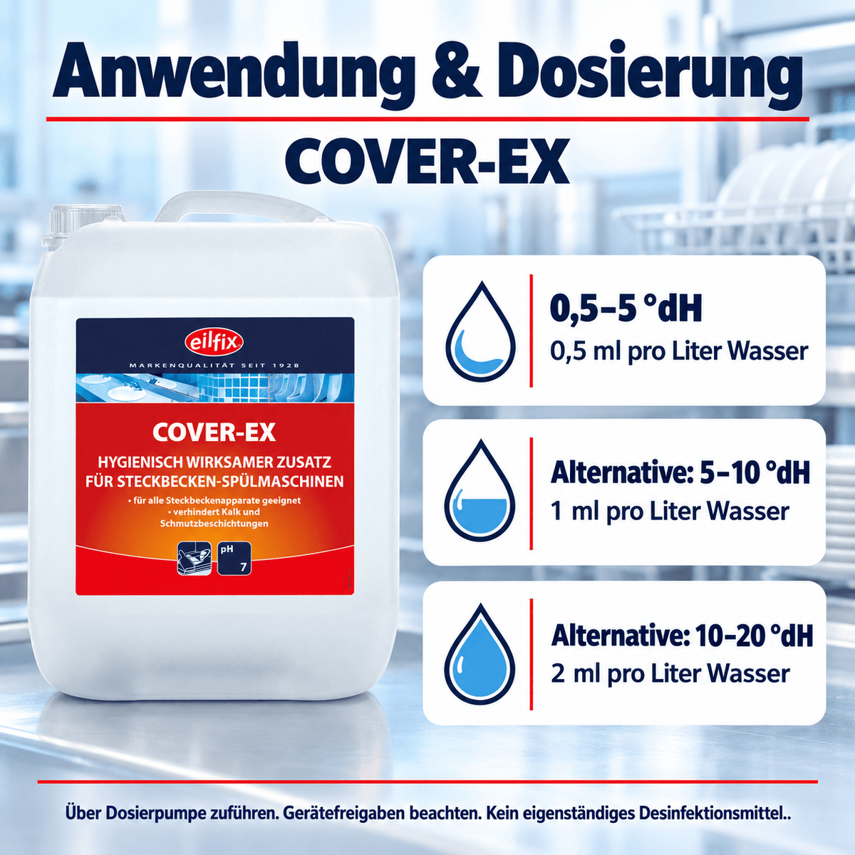 EILFIX COVER-EX Zusatz für Steckbecken-Spülapparate