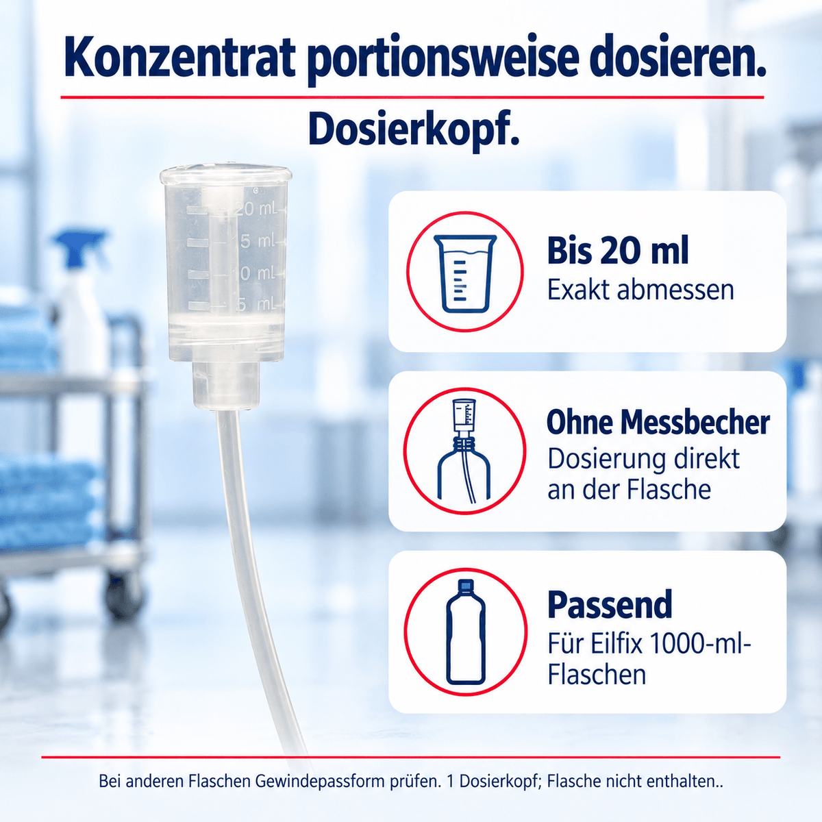 Eilfix Dosierkopf für 1000 ml Flaschen