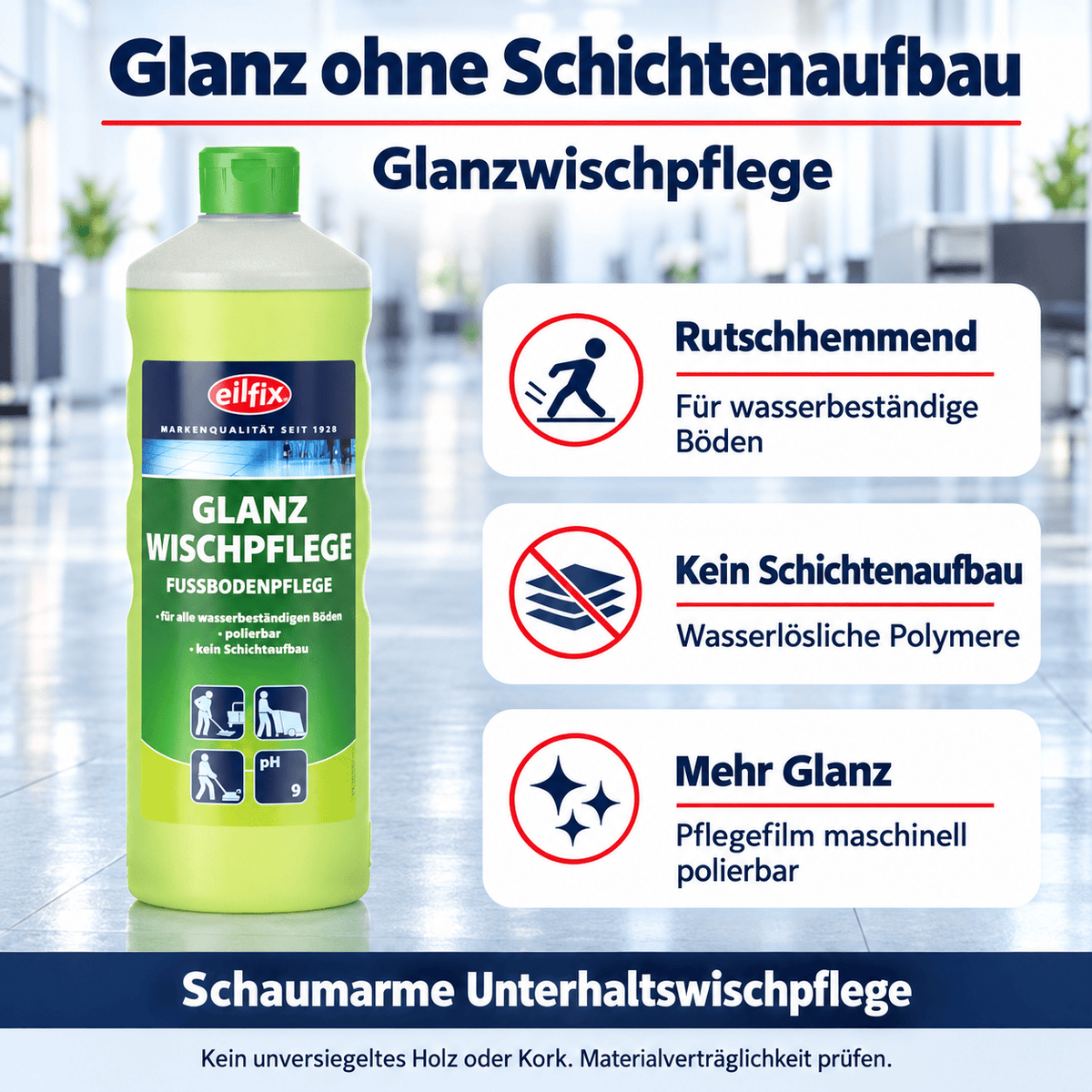 EILFIX GLANZWISCHPFLEGE Fußbodenpflege