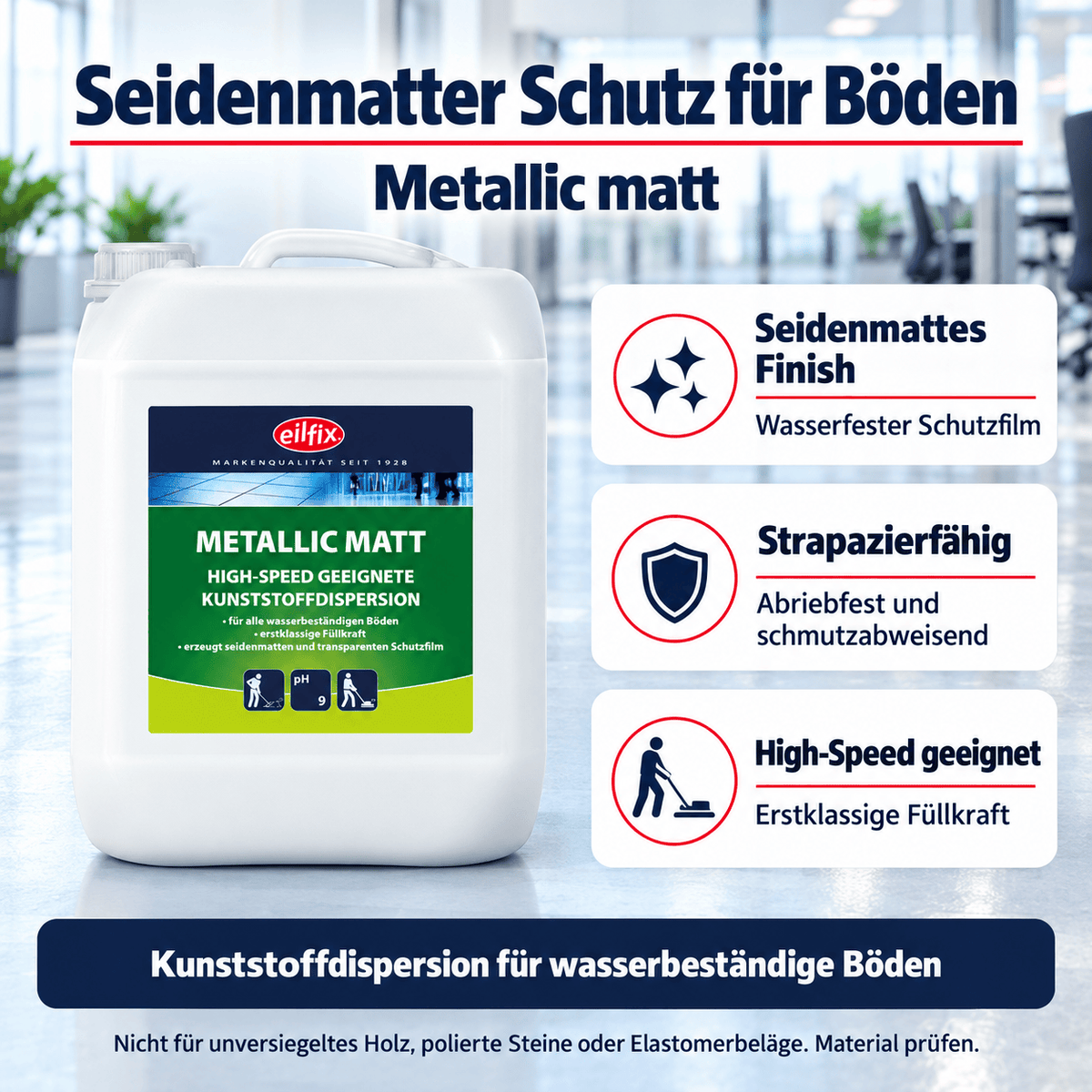 EILFIX METALLIC MATT High-Speed geeignete Kunststoffdispersion