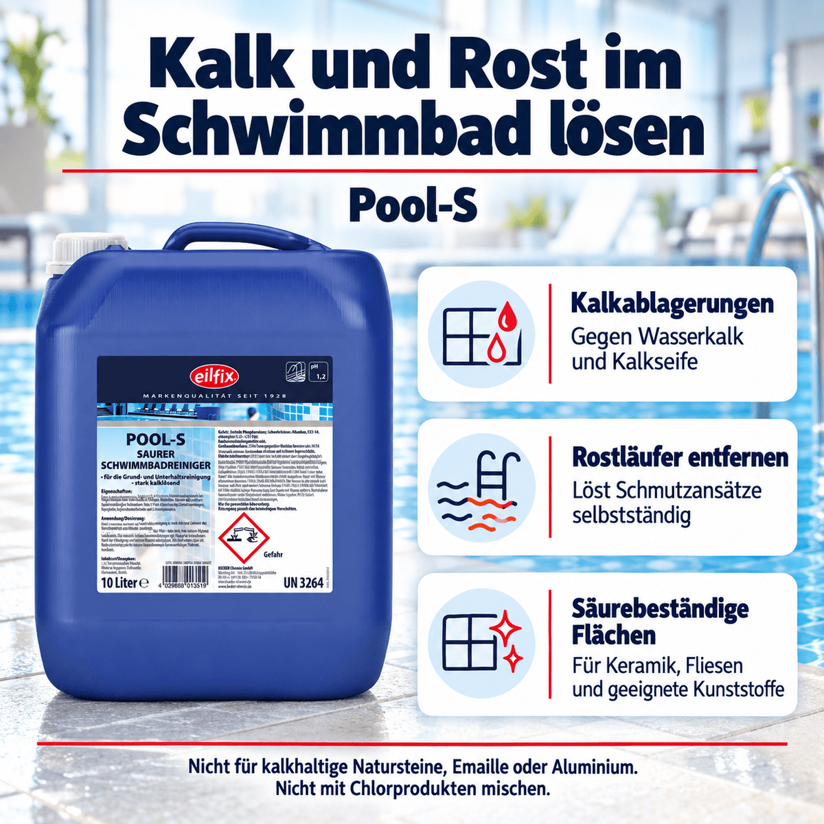 EILFIX POOL-S Schwimmbadreiniger sauer