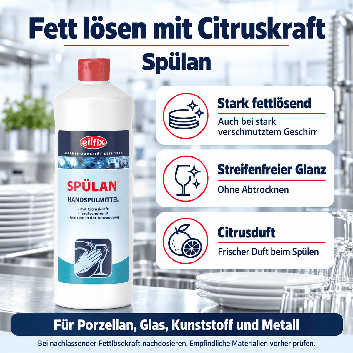 EILFIX Spülan Handspülmittel mit Citruskraft