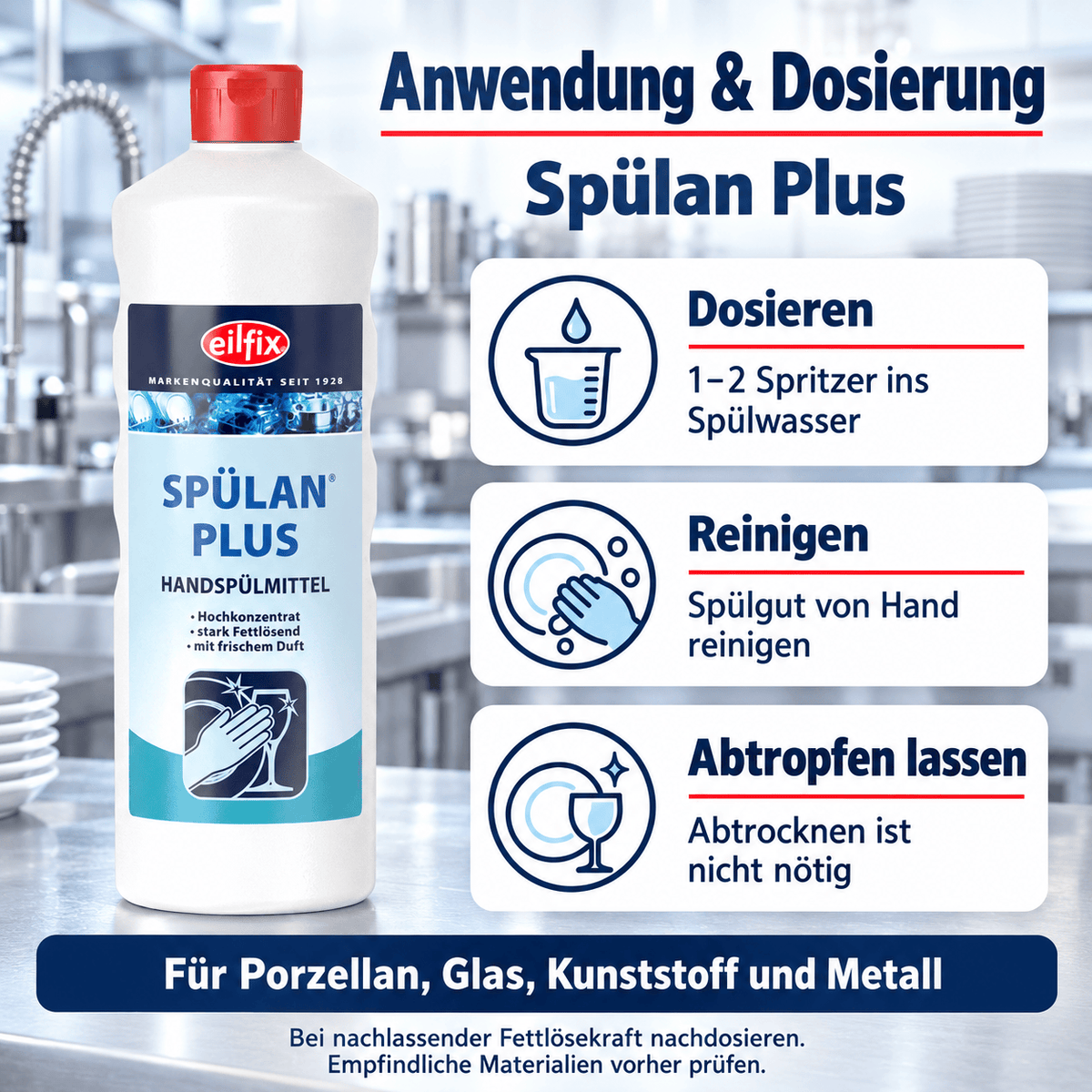 EILFIX Spülan Plus Handspülmittel Hochkonzentrat