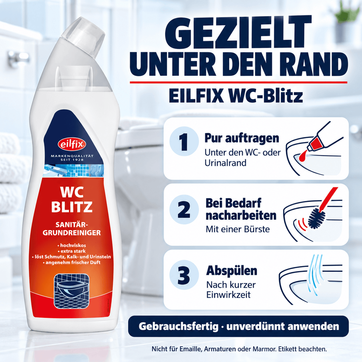 EILFIX WC-Blitz Sanitärgrundreiniger 750 ml