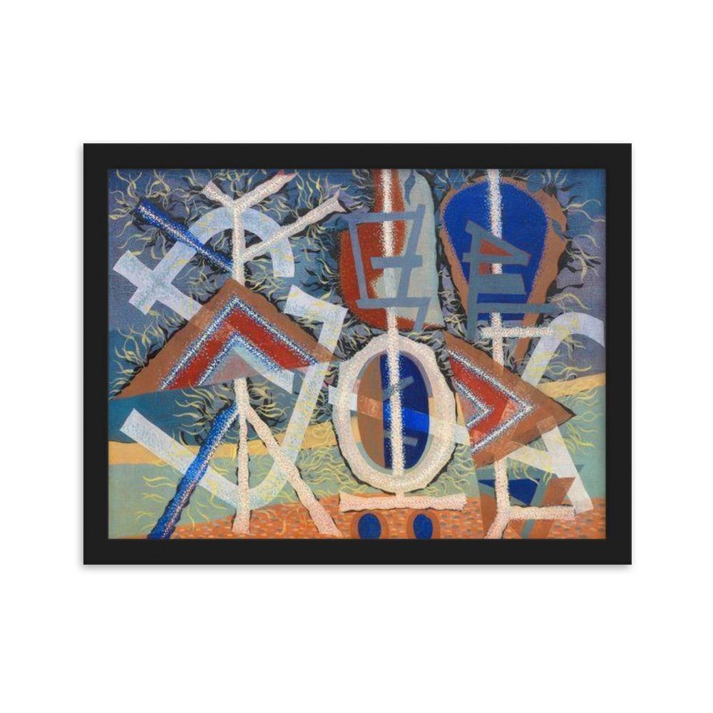 Crucial Gerahmtes Poster - Trippy Wall Art