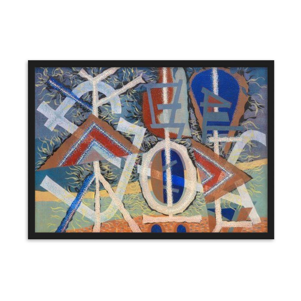 Crucial Gerahmtes Poster - Trippy Wall Art