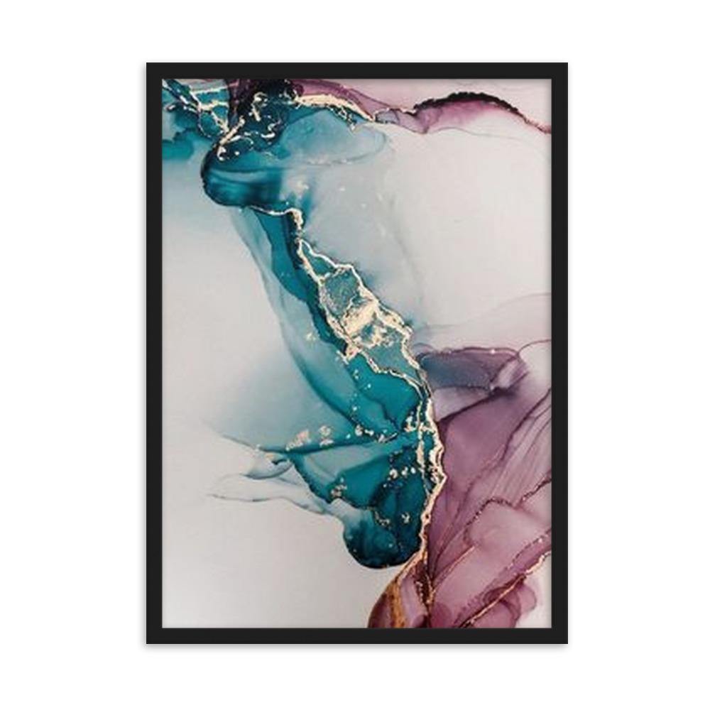 Curiosity Gerahmtes Poster - Trippy Wall Art