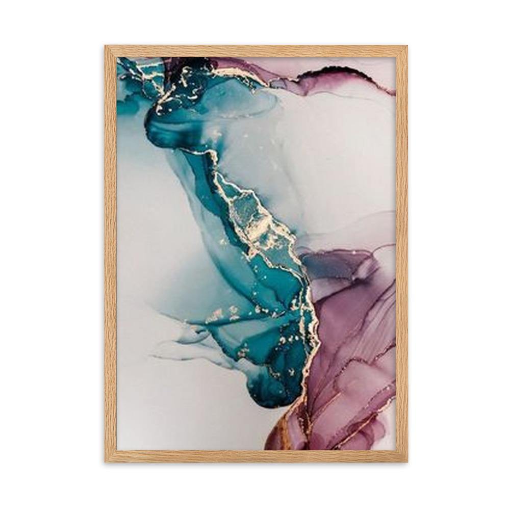 Curiosity Gerahmtes Poster - Trippy Wall Art