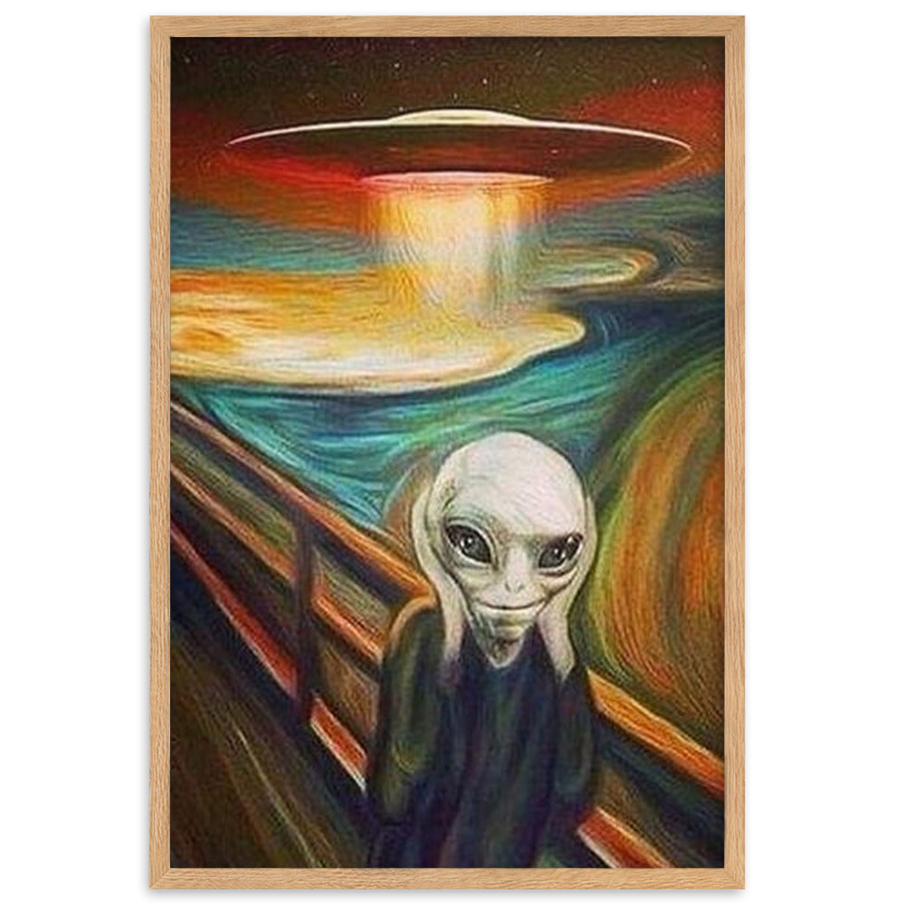 Ufo Art Gerahmtes Poster