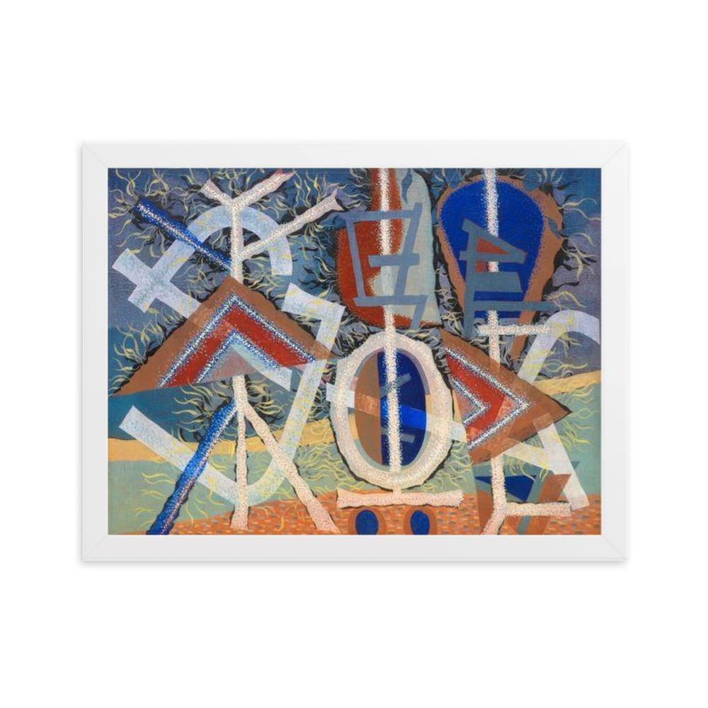 Crucial Gerahmtes Poster - Trippy Wall Art