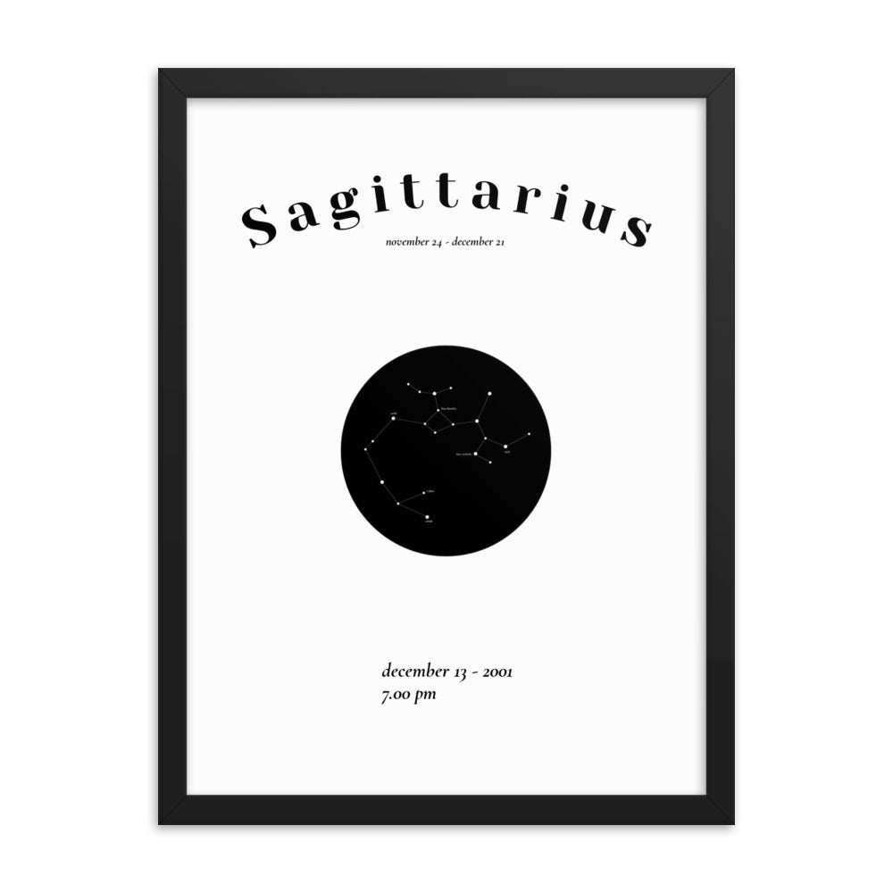 schuetze Sternzeichen personalisieren Poster