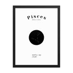 Fische Sternzeichen personalisieren Poster