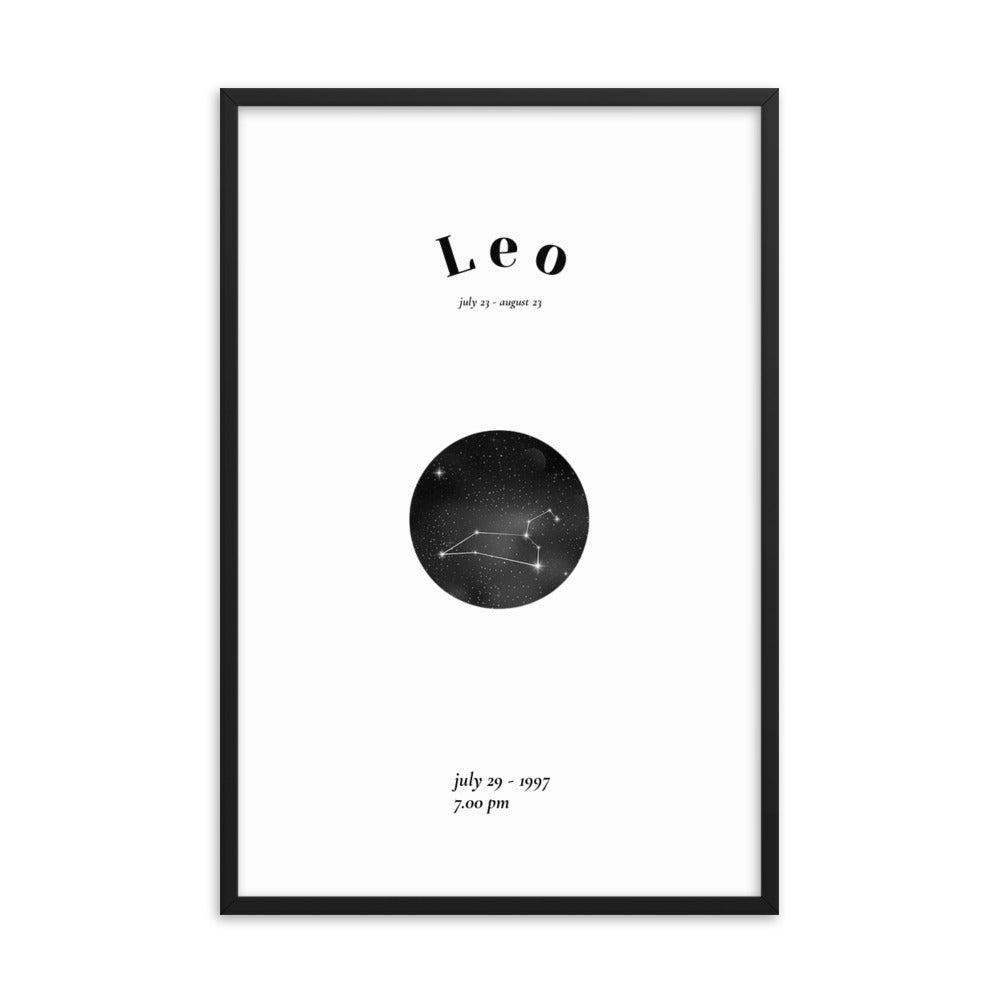 Loewe Sternzeichen personalisieren Poster