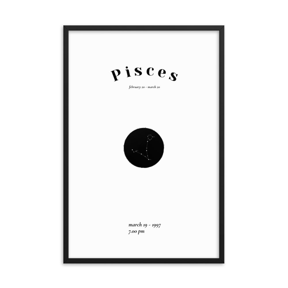 Fische Sternzeichen personalisieren Poster