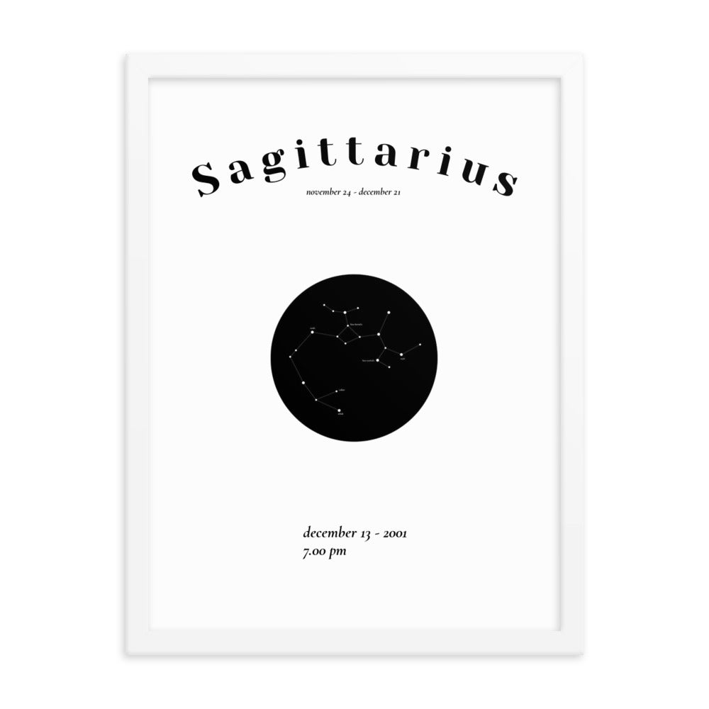 schuetze Sternzeichen personalisieren Poster
