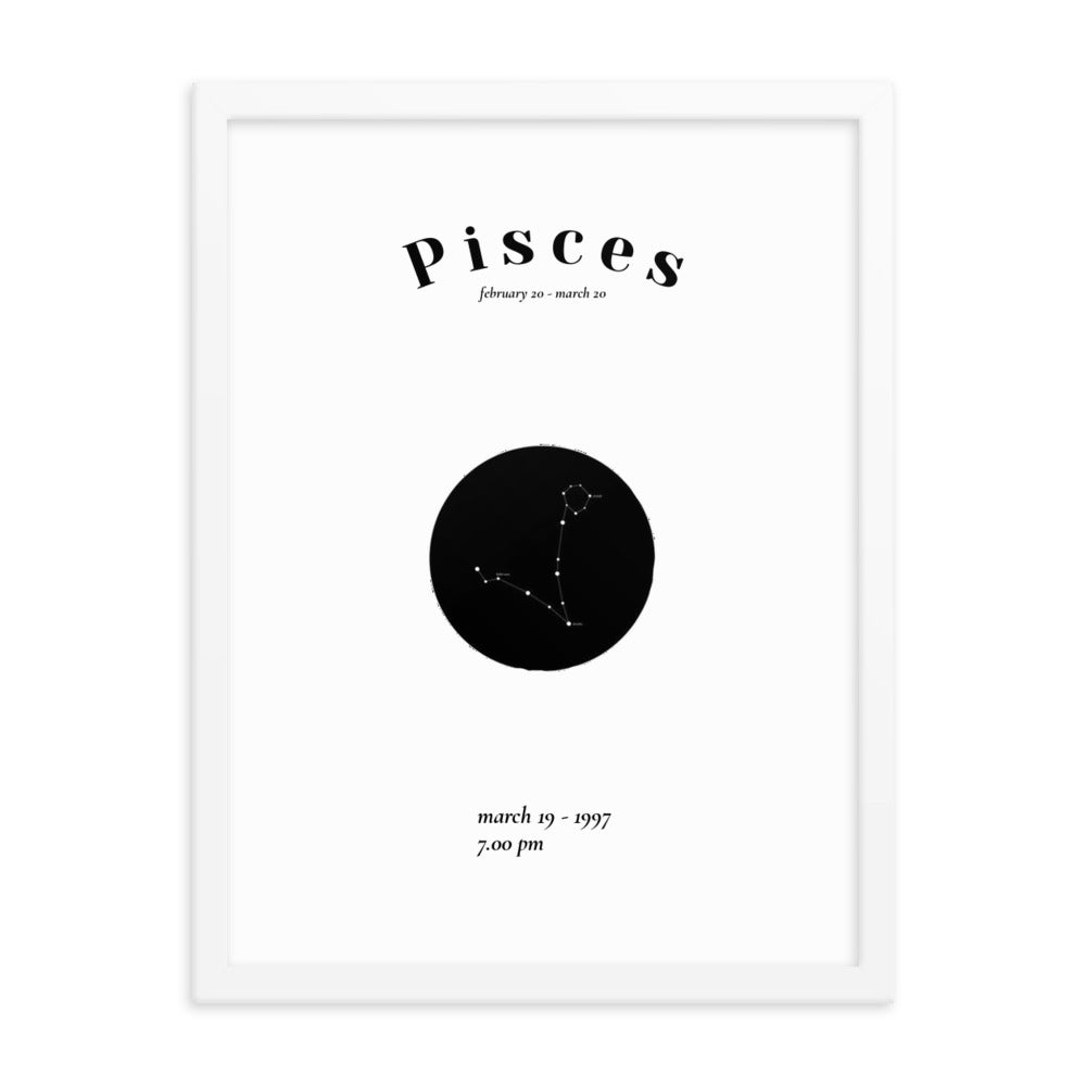 Fische Sternzeichen personalisieren Poster