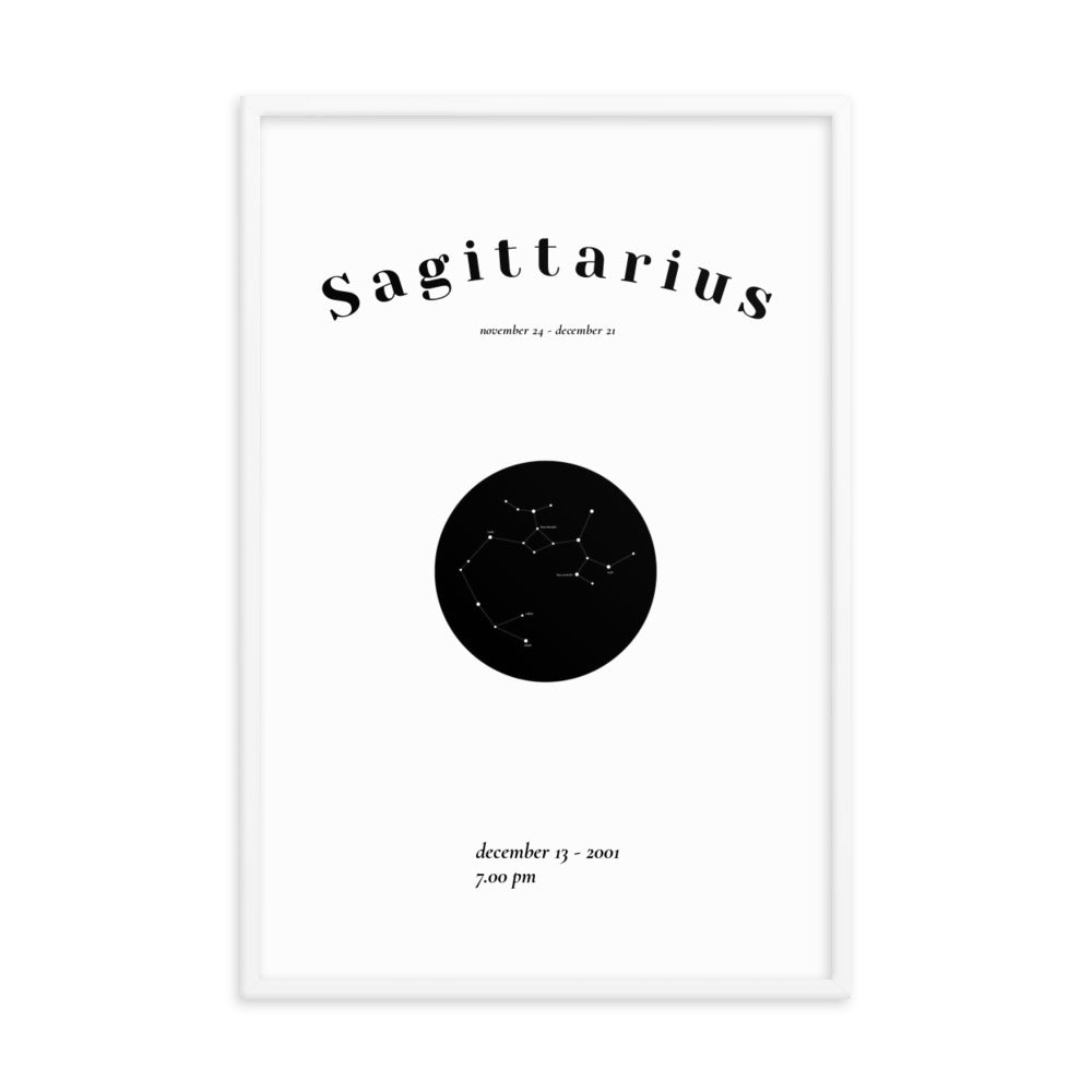 schuetze Sternzeichen personalisieren Poster