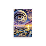Floating Eye Art Poster Design 2