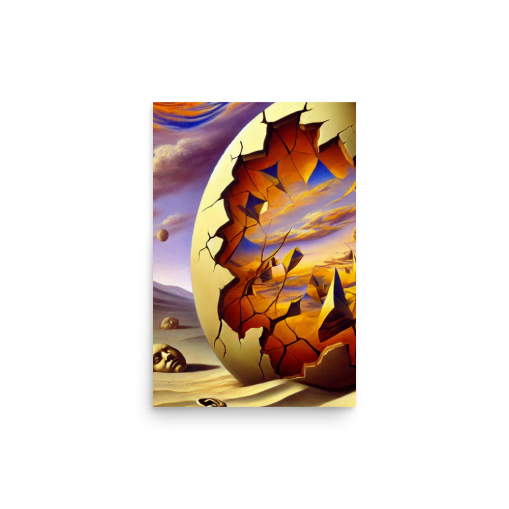 Cracked Egg Poster