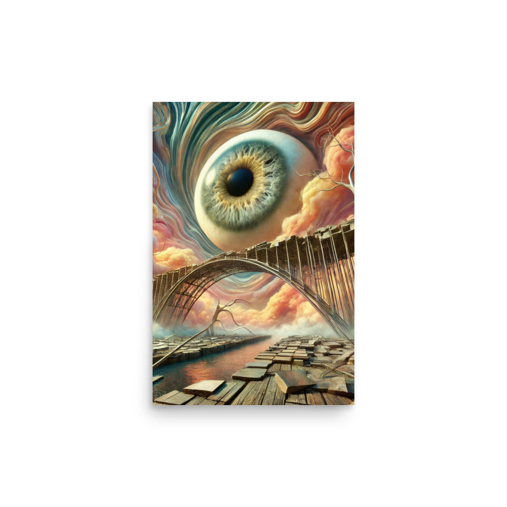 Floating Eye Art Poster