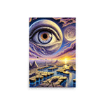 Floating Eye Art Poster Design 2