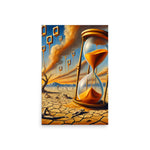 Floating Hourglass Poster